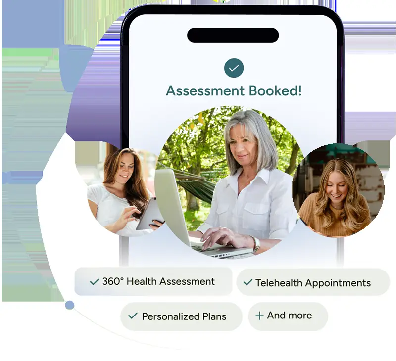 Consultation booked, three women